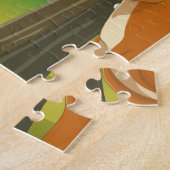 グランドテトンワイオミングはスキーをする。 ジグソーパズル (側面)