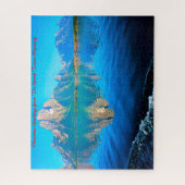 グランドテトンワイオミング。クリスマスの挨拶 ジグソーパズル (縦)