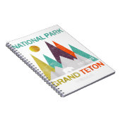 グランドテトンワイオミングUSナショナルパークキャンピングヒキン ノートブック (右側)