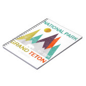 グランドテトンワイオミングUSナショナルパークキャンピングヒキン ノートブック (左側)