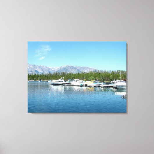 グランドテトン国立公園の景観写真 キャンバスプリント (正面)