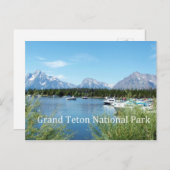 グランドテトン国立公園の景観写真。 ポストカード (正面/裏面)