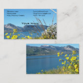 グランドテトン国立公園の景観写真。 名刺 (正面/裏面)