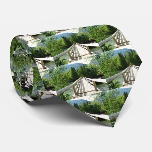 グランドテトン国立公園の木造の橋 ネクタイ (ロール)