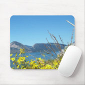 グランドテトン国立公園の野生の花と湖。 マウスパッド (マウス)