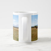 グランドテトン国立公園の馬 ジャンボコーヒーマグカップ (裏面)