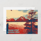 グランドテトン国立公園はがき ポストカード (正面/裏面)