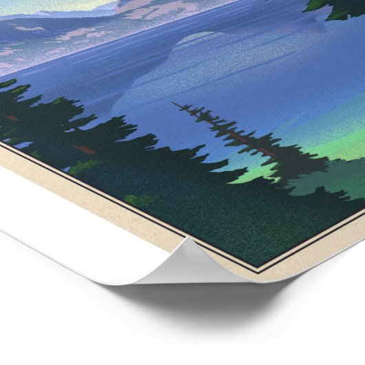 グランドテトン国立公園リトーのアートワークのポスター ポスター (角)