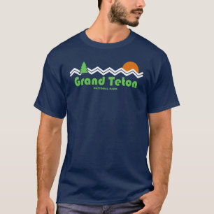 グランドテトン国立公園レトロ Tシャツ