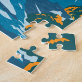 グランドテトン国立公園ワイオミングヴィンテージ ジグソーパズル (側面)