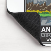 グランドテトン国立公園ワイオミングヴィンテージ マウスパッド (コーナー)