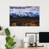グランドテトン国立公園ヴィンテージポスター ポスター (ホームオフィス)