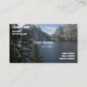 グランドテトン国立公園写真プロファイルカード 名刺 (裏面)
