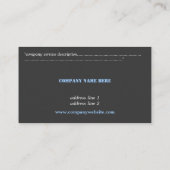 グランドテトン国立公園写真プロファイルカード 名刺 (裏面)