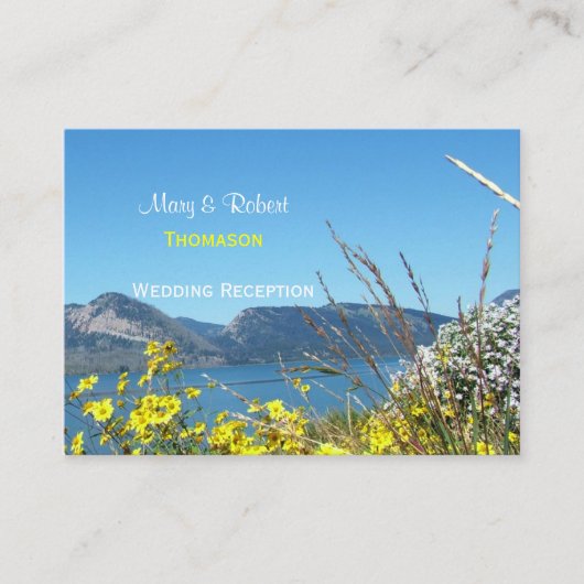 グランドテトン国立公園結婚披露宴 エンクロージャーカード (正面)