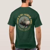 グランドテトン国立公園（エルク） Tシャツ (裏面)