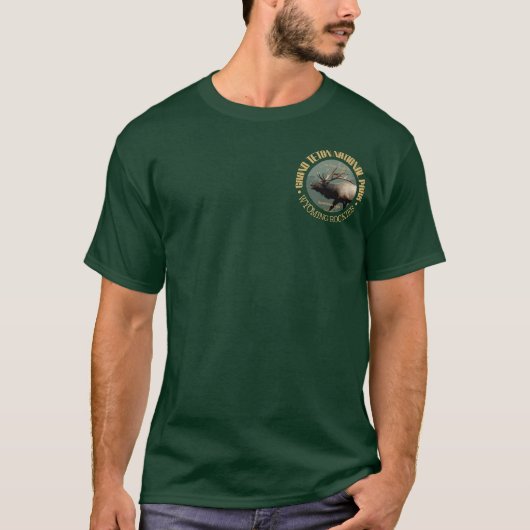 グランドテトン国立公園（エルク） Tシャツ (正面)