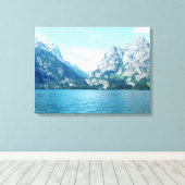 グランドテトン国立公園。ゴージャスな風景 キャンバスプリント (インサイチュ (ウッドフロア))