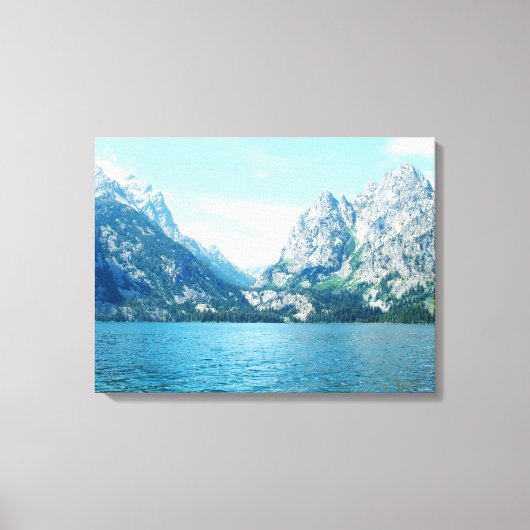 グランドテトン国立公園。ゴージャスな風景 キャンバスプリント (正面)