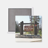 グランドテトン国立公園、米国国立公園、サイン マグネット (正面/裏面)