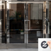 グランドテトン山フェイク間ステンドグラス山 ウィンドウサイン (オフィスドア)