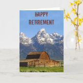 グランドテトン山脈 カード (黄色い花)