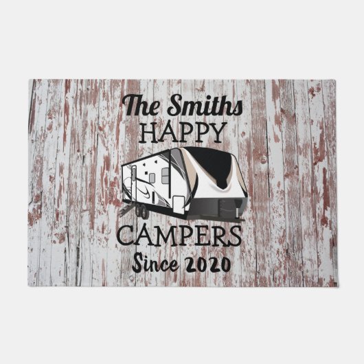 グランドデザイントレーラードアマット(背景素朴付き) ドアマット (正面)