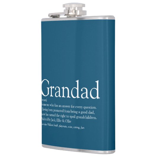 グランドデフィニションことわざ引用文ブルー フラスク (左)