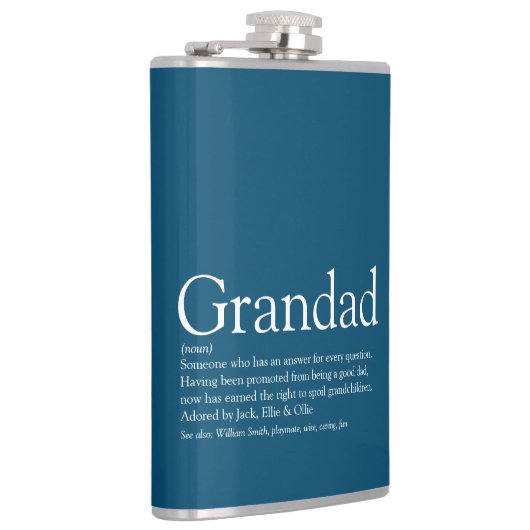 グランドデフィニションことわざ引用文ブルー フラスク (右)