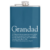 グランドデフィニションことわざ引用文ブルー フラスク (正面)