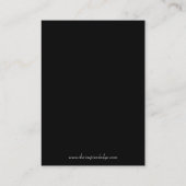 グランドデュチェスブラック折り畳みテーブルプレイスカード プレイスカード (裏面)