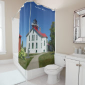 グランドトラバース灯台のシャワーカーテン シャワーカーテン (インサイチュ)