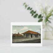 グランドトランクとペレマーケットデポット、イオニア、MI ポストカード (スタンド正面)