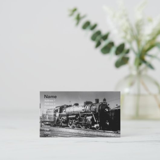 グランドトランクウエスタン機関車名刺 名刺 (スタンド正面)