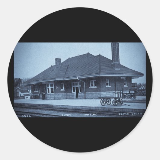 グランドトランクデポントポンティアックミシガン(シアン) ラウンドシール (正面)