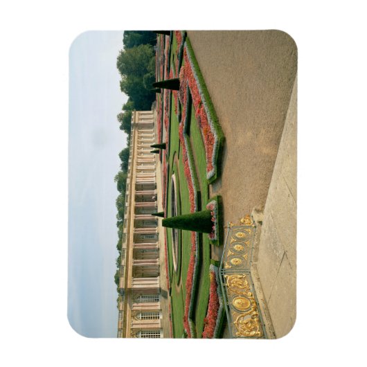 グランドトリアノンのガーデンファサード1687 (写真) マグネット (縦)