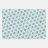 グランドバスセットグリフォンベンデーンGBGVオリジナルドッグアート ラッピングペーパーシート (正面)