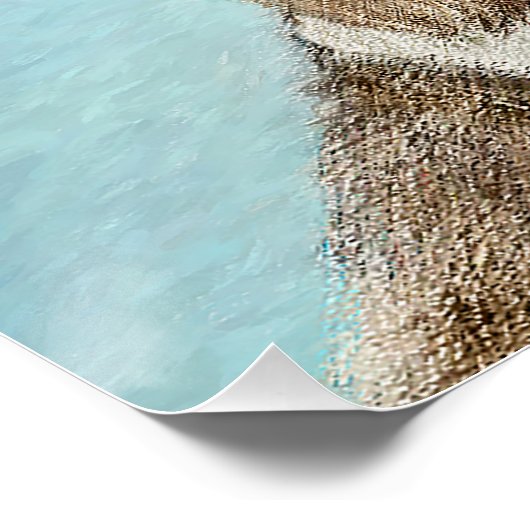 グランドバスセットグリフォンヴェンデーン – オリジナルドッグアート ポスター (コーナー)