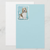 グランドバスセットグリフォンヴェンデーン – オリジナルドッグアート 便箋 (正面/裏面)