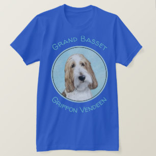 グランドバセットグリフォンヴェンディーンオリジナルドッグアート Tシャツ