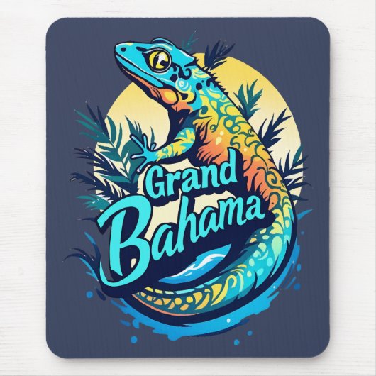 グランドバハマカリブ海のヤモリ マウスパッド (正面)