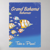 グランドバハマヴィンテージ熱帯魚の旅行ポスター ポスター (正面)