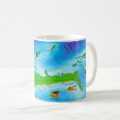 グランドバハマ島地図マグカップ コーヒーマグカップ (正面右)