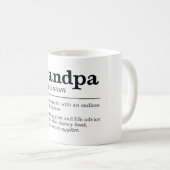グランドパおもしろいー定義 コーヒーマグカップ (正面右)