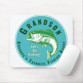 グランドパお気に入りの魚釣りバディ マウスパッド (マウス)