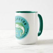 グランドパお気に入りの魚釣りバディ マグカップ (正面右)