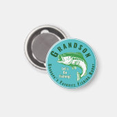 グランドパお気に入りの魚釣りバディ マグネット (正面/裏面)