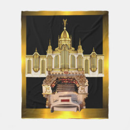 グランドパイプオルガン、オルガニストギフトアクセント フリースブランケット