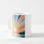 グランドパウォーターカラーインスパイアサンライズ引用文 コーヒーマグカップ (正面左)