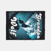 グランドパウルフマッチング部族ウォルブキャンピングパックFa フリースブランケット (正面(横))